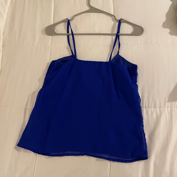 Charlotte Russe Blue Cut Out Tank (Size XS) - Picture 2 of 3